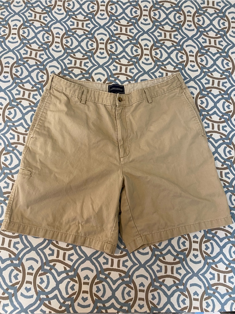 Saddlebred Men's Tan Flat Front Shorts